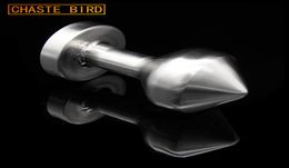 Chaste Bird 650g Male & Female Metal Big Anal Plugs Solid Stainless steel Heavy Anus Bead Anal Sex Toys Adult Game A114 Y2004217719335