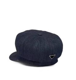 Women Designer Denim Berets Fashion Hats For Men Classic Jeans Caps Newsboy Hat Winter Beanies Fitted Nylon Baseball Cap Beret Fed1640431