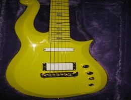 Rare Prince Cloud Yellow Guitar Diamond Yellow New Paisley Wrap Arround Tailpiece Imported Hardware6149007