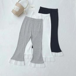 Trousers Baby Summer Style Girls Pants Calf-length Ultra-thin Lace Flared Sunscreen Leggings