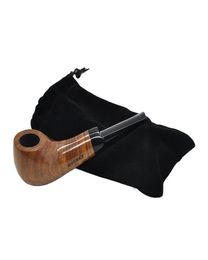 Wooden Smoking Pipes Handmade Wooden Durable Tobacco Smoking Pipe With Smoking Accessories Colour Random Gift Bag Packaging6668432