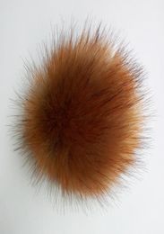 15cm faux fur ball accessories for decoration artificial PomPom Pompons balls with metal snap button 50pcsset express delive2792349