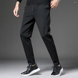 Men's Pants Quick-Dry Thin Straight Leg Running Outwear Trousers Sport With Pockets Slim Fit Plus Size Men Long