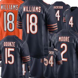 13 Caleb Williams Jersey 15 Rome Odunze Walter Payton Cole Kmet Khalil Herbert DJ Moore Eddie Jackson Brian Urlacher Tyson Bagent Mike Ditka Butkus Football Jerseys