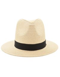 Vintage Panama Hat Men Straw Fedora Male Sunhat Women Summer Beach Sun Visor Cap Chapeau Cool Jazz Trilby Cap Sombrero MX171616839438