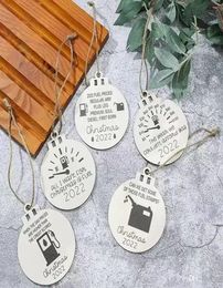 Personality Wooden Gasoline Barrel Christmas Tree Room Decorations Crafts Pendants Home Decor Christmas Gifts FY3846 082297441649737594