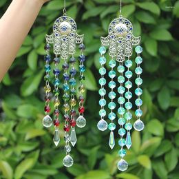 Decorative Figurines Suncatcher Hanging Crystal Wind Chimes Decoration Outdoor Garden Sun Catchers Wall Rainbow Maker Home Decor