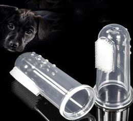 Pet Finger Toothbrush Dog Cat Toys Soft Finger Brush Dog Toothbrush Bad Breath Dental Care Tartar Pet Dog Cat Cleaning Suppliesl Z7911217