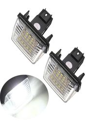 2pcs 12V Led License Plate Light Lamp Bulbs For Peugeot 206 207 306 307 308 406 407 5008 Partner Citroen C3 C3 Ii C3 C4 C54384486