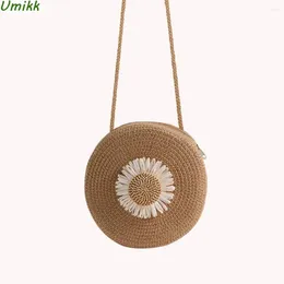 Bag Circle Straw Woven Messenger Women Summer Beach Round Rattan Crossbody Bags Female Shopping Shoulder