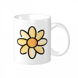 Mugs Yellow FlowersPersonalized MugFlowers Custom Text Po Name Gift Coffee Funny Day Ceramic