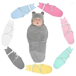 Blankets Cotton Polyester Born Anti-frightening Package Towel Baby Sleeping Blanket Cartoon Tire Cap