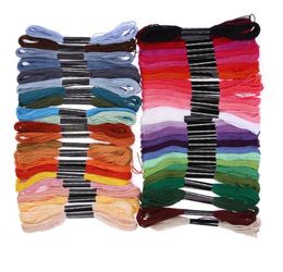 50 Colours Embroidery Thread Hand Cross Stitch Floss Sewing Threads Polyester Sewing String Floss Skeins Craft for Cross Stitch6528809