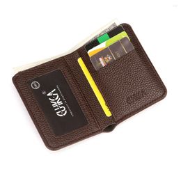 Wallets Men Card Holder Male Purses Small Slim Wallet PU Leather Money Clips ID Holders Carteira Masculina Cartera Hombre