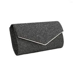 Evening Bags Simple Design Pillow Clutch Bag Chain Bride Handbags Elegant Exquisite Embellished Formal Banquet Party Women Crossbody