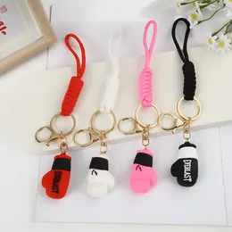 Keychains Boxing Gloves Keychain Men Sport Key Rings Trinket Car Accessories Gift