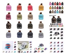 Party Hats Criss Cross Ponytail Hat 71 Styles Criss Cross Washed Distressed Messy Buns Ponycaps Baseball Caps Trucker Mesh T2I52515014813