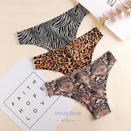 Women's Panties Leopard Cotton Low-waisted Seamless Women Shapers High Waist Control Knickers Pants Pantie Brief Body Shapewear Lady