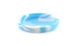 Soft Silicone Ashtray Round Luminous Mini Ash Tray Portable Antiscalding Cigarette Holder Home Novelty Crafts Smoking Accessories5361808