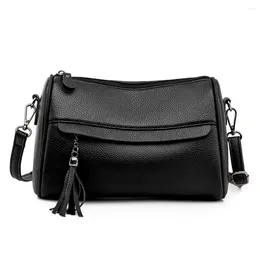 Shoulder Bags Women Genuine Leather Handbag Designer 2024 High Quality Soft Cow Luxury Purses Female Crossbody Sac
