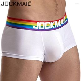 Underpants JOCKMAIL Boxershorts Men Boxers Male Underwear Man Panties Sexy Cotton Soft Short Boxer Mesh Mens Hombre Cueca Gay