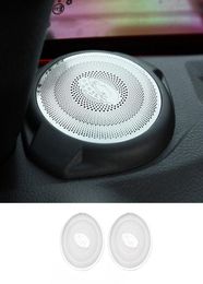 Car Front Dashboard A Pillar Speaker Decoration Cover Trim Stainless steel For Jeep Wrangler 20152017 Auto Interior Accessories1841618