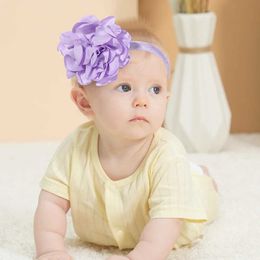 Hair Accessories 1pcs Girls Elastic Nylon Artificial Flower Headband Children Hair Bands Newborn Infant Photo Shoot Kids Baby Hair Accessories