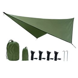 Waterproof Portable Tarp Multifunctional Outdoor Camping Traveling Awning Backpacking Rainfly Tarp Shelter Rain Tarp 240417