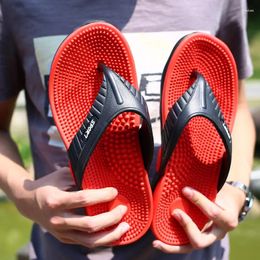 Slippers MAEDEF Fashion High Quality Summer Flip Flops Beach Sandals Non-Slip Casual Flat Shoes Men Indoor House Shoe