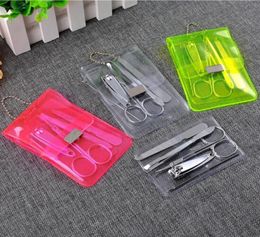 High Quality 50pcs Stainless Steel Nail Care Set Pedicure Scissors Tweezer Knife Ear Pick Utility Nail Clipper Kit Manicure Set1410748