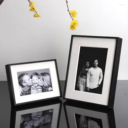 Frames Decoration Po Frame Retro Rectangle Wooden Square Wedding Personalized Family Table Holder Stand Fotos Home Decor