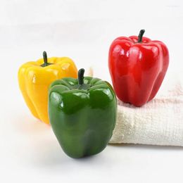 Decorative Flowers Decoration Realistic DIY Plastic Home Decor Artificial Pepper Pography Props Fake Vegetable Fruit