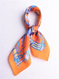 21quot Small Square 100 Silk Scarf Neckerchief Bandana Hand Rolled Edges Women Ladies Perfect Gifts6698100
