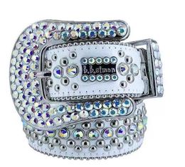 Fashion Designer Belts Women High Quality MensSimon Rhinestone Belt With Bling Rhinestones Width 4 0CM Waistband154B273U8554301