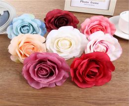 10pcs Artificial Roses Flower Silk Flower Head Multi Colors For Wedding Wall Wedding Bouquet Home Decoration Party Accessory Flore6007449