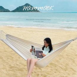 Hammocks Hanging Tourist Hammocks For Womens Ultralight Folding Beaches Full Set Cheap Outdoors Garden Swings Camping Portable Hammocks