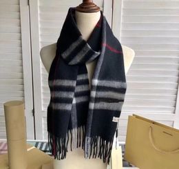 13Color Design Woman And Mens 100 Cashmere Plaid Scarf Luxury Shawl Size18030 Fashion For Autumn And Winter DoubleSided5409382