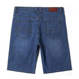 Men Denim Shorts Mens Summer with Button Zipper Fly Pockets Straight Leg Solid Color Short Pants for Streetwear 240422