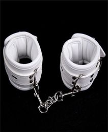 Loverkiss Sexy White Faux Leather s or Ankle s Slave Sex Game Fetish Toys Sex Bondage Restraints Sex Products Y181108023104221