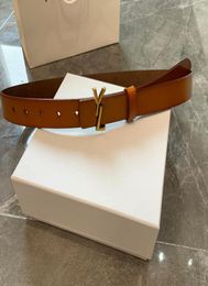 2022 Genuine Leather Belt Designer Belts For Women Fashion Men Gold Big Buckle Luxury Waistband Cintura Ceintures 28cm Width 22039967730