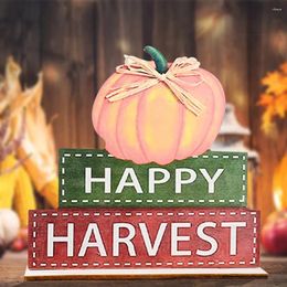 Christmas Decorations Products Thanksgiving Harvest Festival Autumn Wooden Ornaments Letter Ornament Desktop Creative Printing