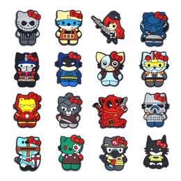 15colors halloween science fiction animals Anime charms wholesale childhood memories game funny gift cartoon charms shoe accessories pvc decoration buckle