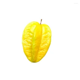 Party Decoration Artificial Carambola Fruit Fake Starfruit Simulation Decor Model Pography