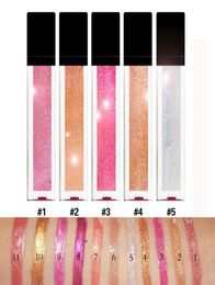 Whole Shiny Glitter Shimmer Lipgloss Makeup Long Lasting Moist Glossy Liquid Lipstick Cosmetics Custom Your Logo Lip Gloss7001964