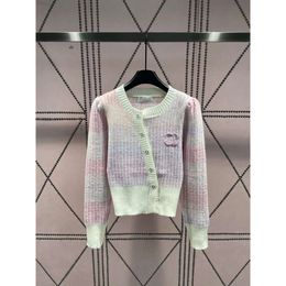 2023 Designer Cardigan Women's Sweater Polo Shirt Button Classic Letter Print Fashion Regular Casual Long Sleeve Knit Jacket SML 96