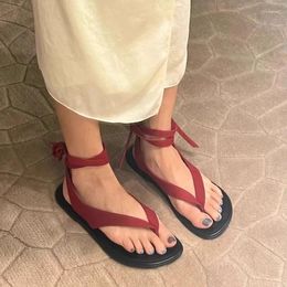Sandals Women Flats Casual Clip Toe Shoes Summer Dress Slippers 2024 Flip Flops Walking Beach Zapatos Mujer Slides