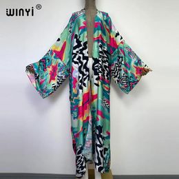 Europe WINYI Bikini Sweet Lady Beach Cardigan Stitch Cocktail Sexy Boho Maxi Holiday Party Long Sleeve KIMONO Cover-ups