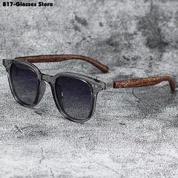 Sunglasses for Men Womens Trendy Retro Wood Grain Polarised UV Protection Eyewear Cycling Outdoor Street Pography y240423