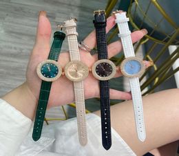 Brand Watches Women Lady Girl Crystal Style Leather Strap Quartz Wrist Watch AR524199143
