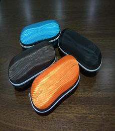 New Portable Round Peanut Sunglasses Hard Eyewear Box Plaid Zipper Glasses Case Eyeglasses 20PcsLot 4683817